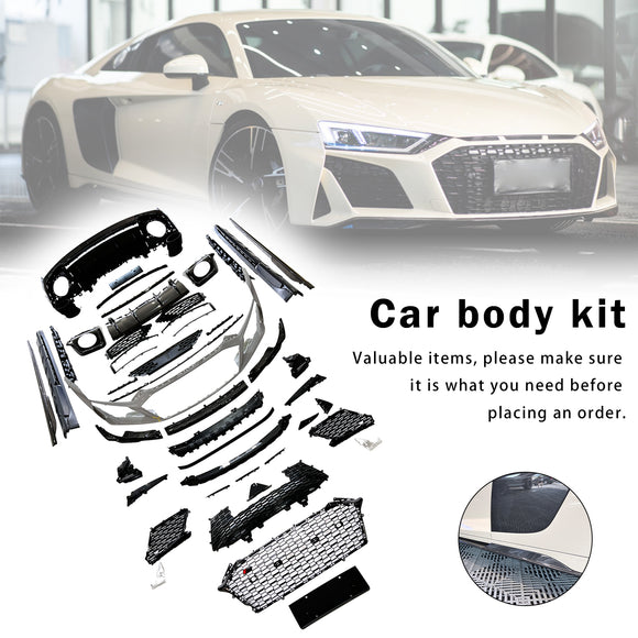 2016-2020 Audi R8 4S Dry Carbon Fiber Body Kit Bumper Facelift Conversion to 2021-2024 Style