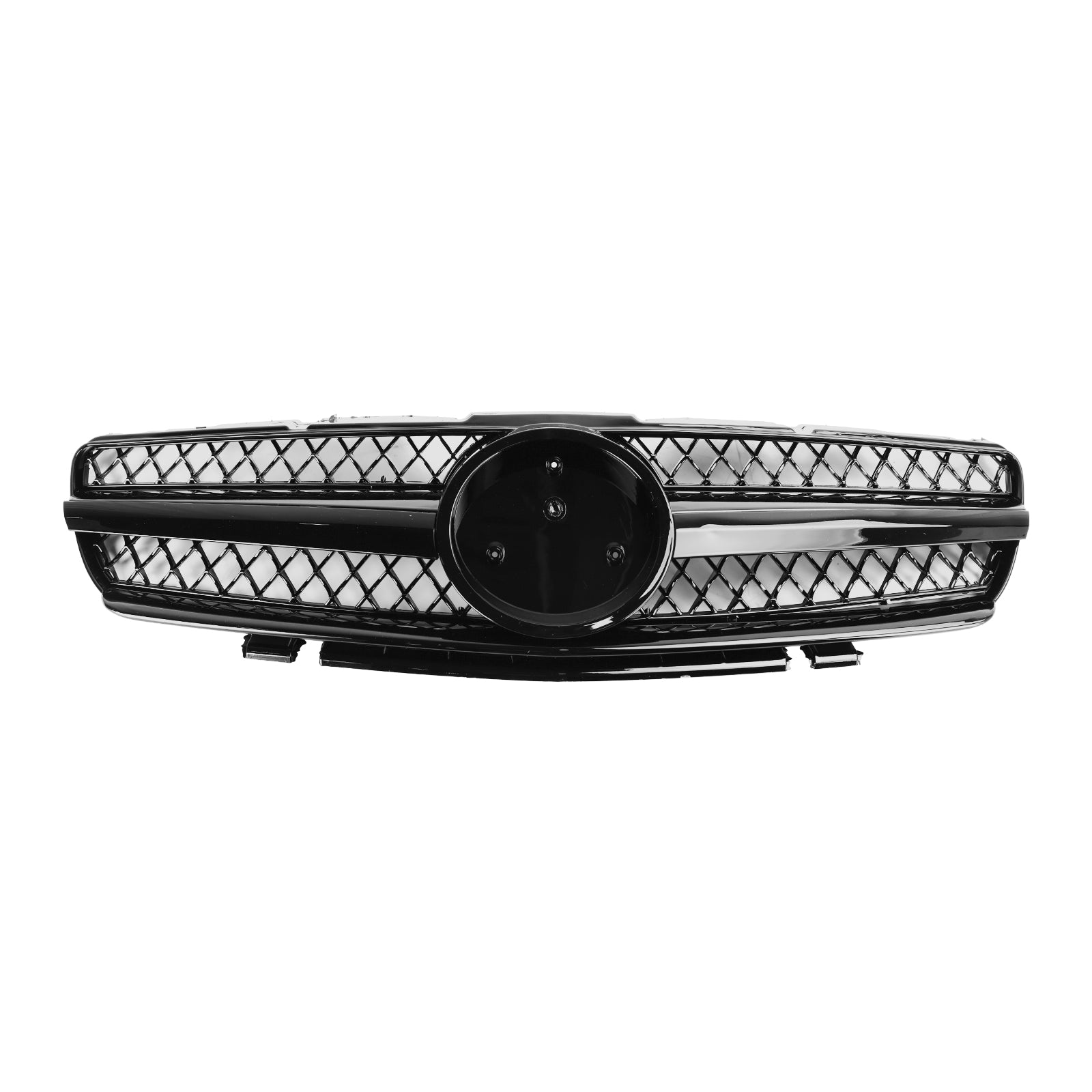 Mercedes Benz 2002-2006 R230 SL Class SL350/500/600/SL55/65 1 Fin Star AMG Grill black Chrome Grille