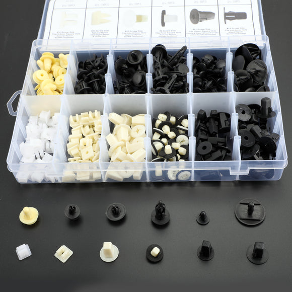 292ST Fender Dörr Huv Stötfångare Trim Clips Body Retainer Sortiment & skruvmejsel