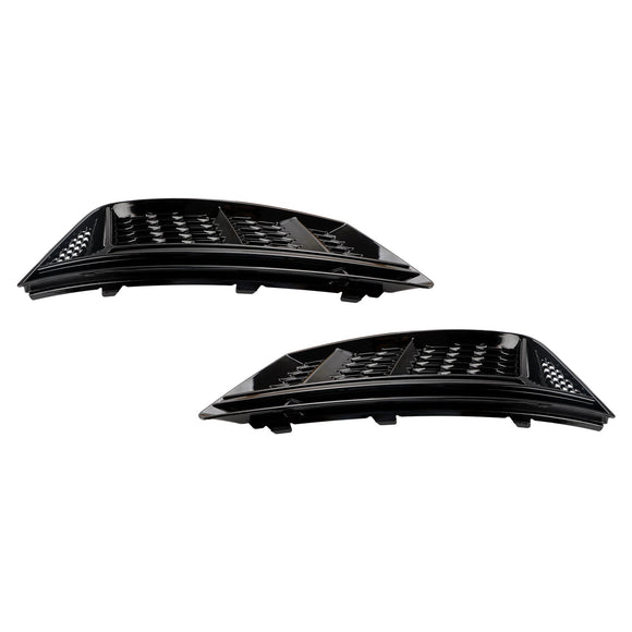 Audi A4 B9 2016-2018 Parrilla de luz antiniebla delantera estilo panal estándar Parachoques delantero Parrilla inferior negra