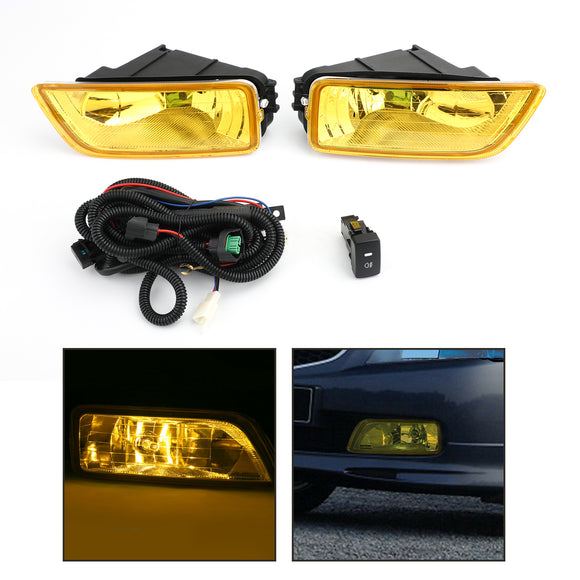 Keltaiset linssiset sumuvalot + kytkin 2003-2007 Honda Accord/2004-2008 Acura TL