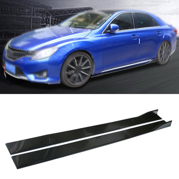 86.6" Universelle Seitenschwellerverbreiterungen, Schwellerleisten-Splitter, Lippe aus Polypropylen für Lexus, Infiniti, Subaru und Mazda