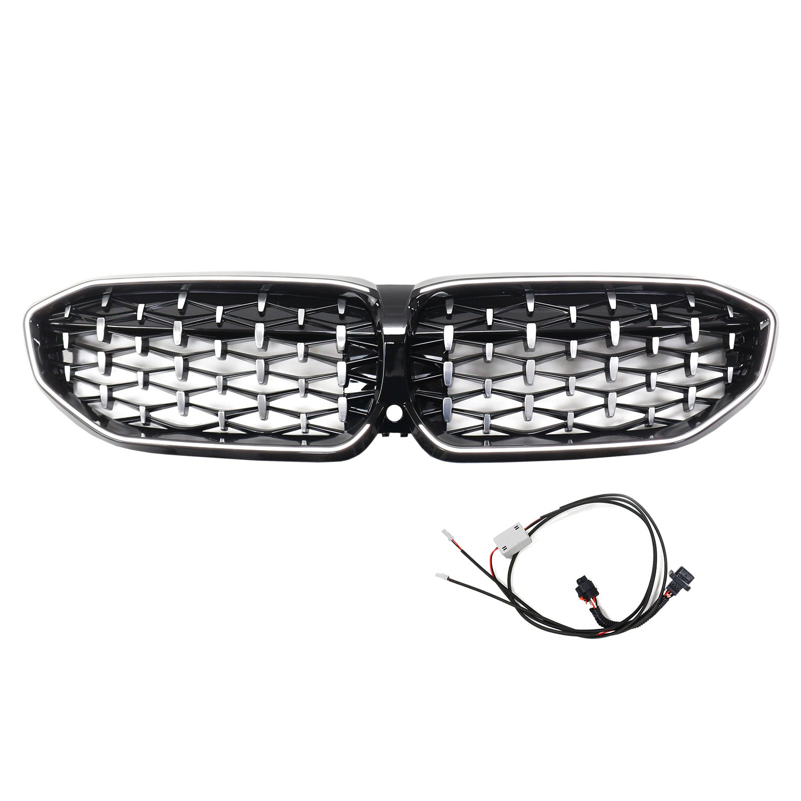 Chorme Diamond Kidney Grille Grill 51138072085 Fit BMW 3 Series G20 2019-2022