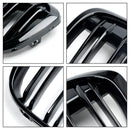 2016-2018 BMW X1 F48 F49 sDrive18i/xDrive20i/xDrive25i/sDrive18d 2PCS Front Kidney Grill Gloss Black Grille-9