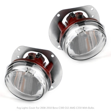 Feu avant antibrouillard pour pare-choc, 2 pièces, avec ampoule, pour Benz C300 C63 AMG C350 2008 – 2010