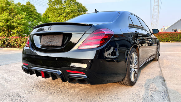 Mercedes-Benz S-klass W222 S63 S65 2018-2020 Karosserisats Stötfångare Uppgradering Till Barbus B700