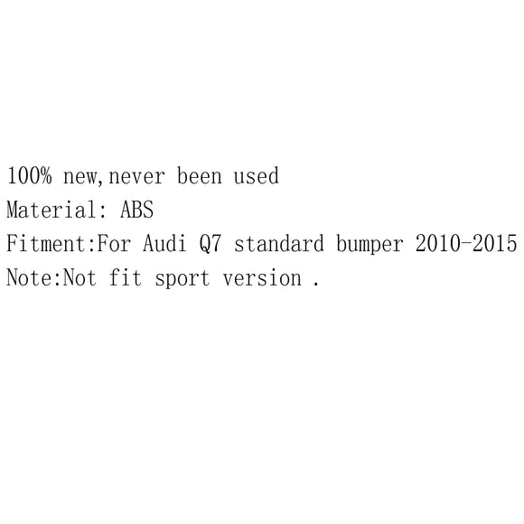 Etupuskurin oikean puolen sumuvalon kannen koristerunko Audi Q7 2010-2015