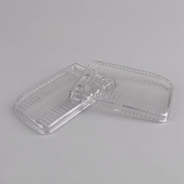 Pair Front Bumper Fog Lights Clear Plastic Lens For BMW E30 318i 318is 1982-1991 - 0