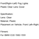 Paar Nebelscheinwerfer für die vordere Stoßstange, klare Kunststofflinse für BMW E30 318i 318is 1982–1991-5