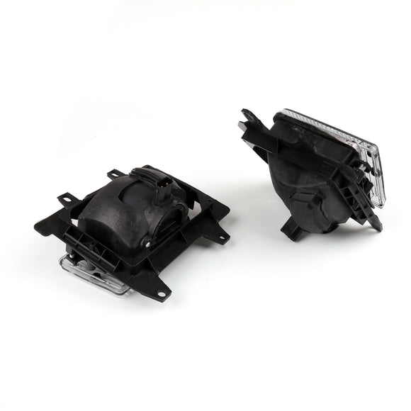 Klare Nebelscheinwerfer-Kunststofflinsen-Set für die vordere Stoßstange für BMW E30 3er-Limousine Baujahr 85–93