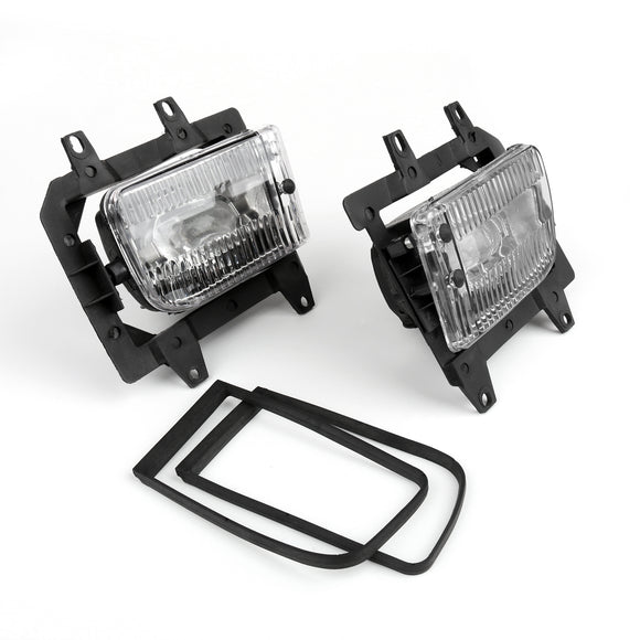Klare Nebelscheinwerfer-Kunststofflinsen-Set für die vordere Stoßstange für BMW E30 3er-Limousine Baujahr 85–93