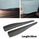 2pcs 36cm Rubber Car Front Rear Bumper Lip Anti-collision Strip Carbon Fiber-1