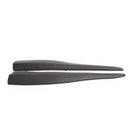 2pcs 36cm Rubber Car Front Rear Bumper Lip Anti-collision Strip Carbon Fiber-2