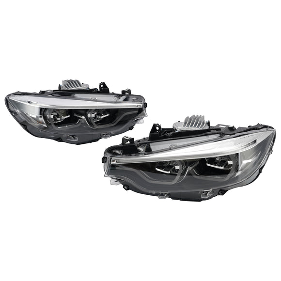 2017-2020 BMW serii 4 F32 F33 LCI M3 F80 M4 F82 Ikon Reflektory biały żółty 6 pinów RHD
