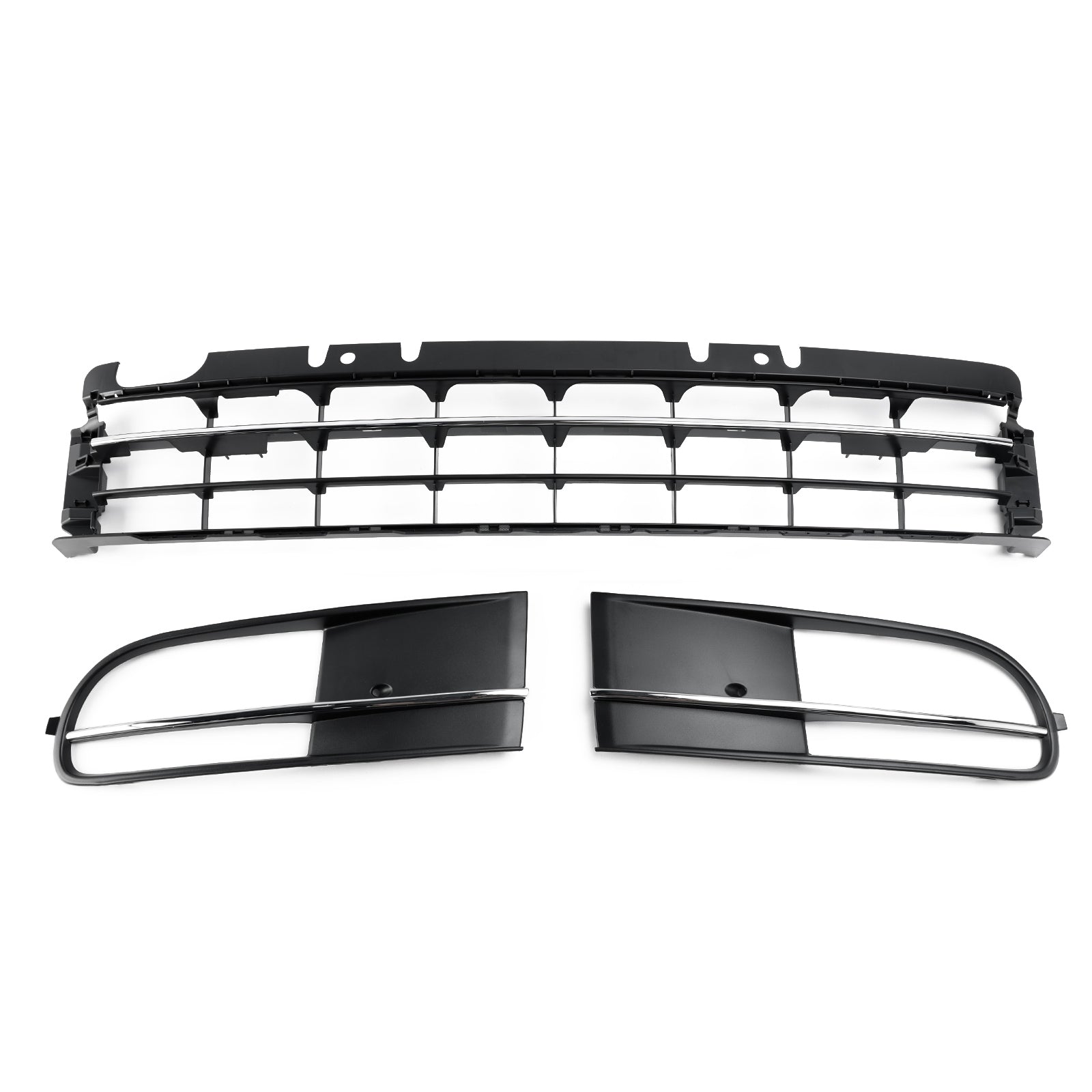 Volkswagen Beetle 5C 2012-2016 Front Bumper Lower Grille + Fog Light Grill Generic