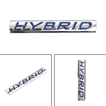 1PC 3D HYBRID Words Car Sticker Metal Emblem Rear Car Trunk Badge - 0