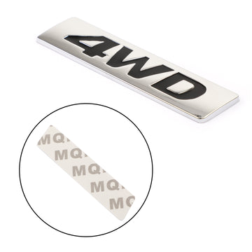 Metal Glossy 4WD Car Fender Trunk Tailgate Badge Decals Sticker 4WD 4X4 SUV