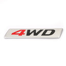 Metallo rosso 4WD emblema parafango per auto portellone posteriore distintivo decalcomanie adesivo 4WD 4X4 SUV-4