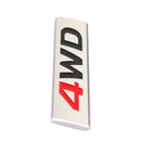 Metallo rosso 4WD emblema parafango per auto portellone posteriore distintivo decalcomanie adesivo 4WD 4X4 SUV-6