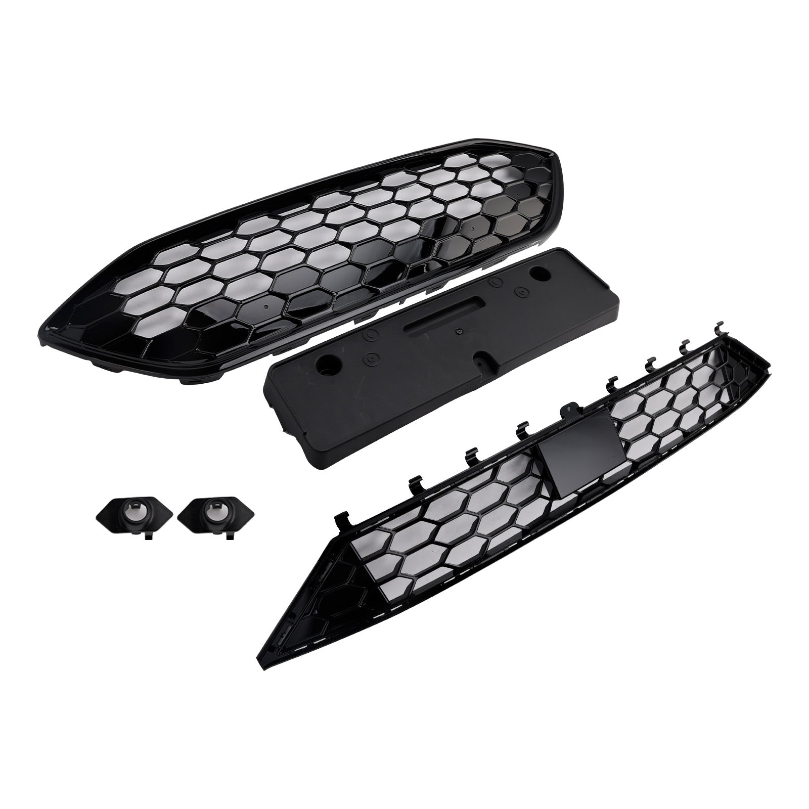Ford Focus ST/ST Line MK4 2018-2021 Griglia a nido d'ape per paraurti anteriore + set griglia inferiore