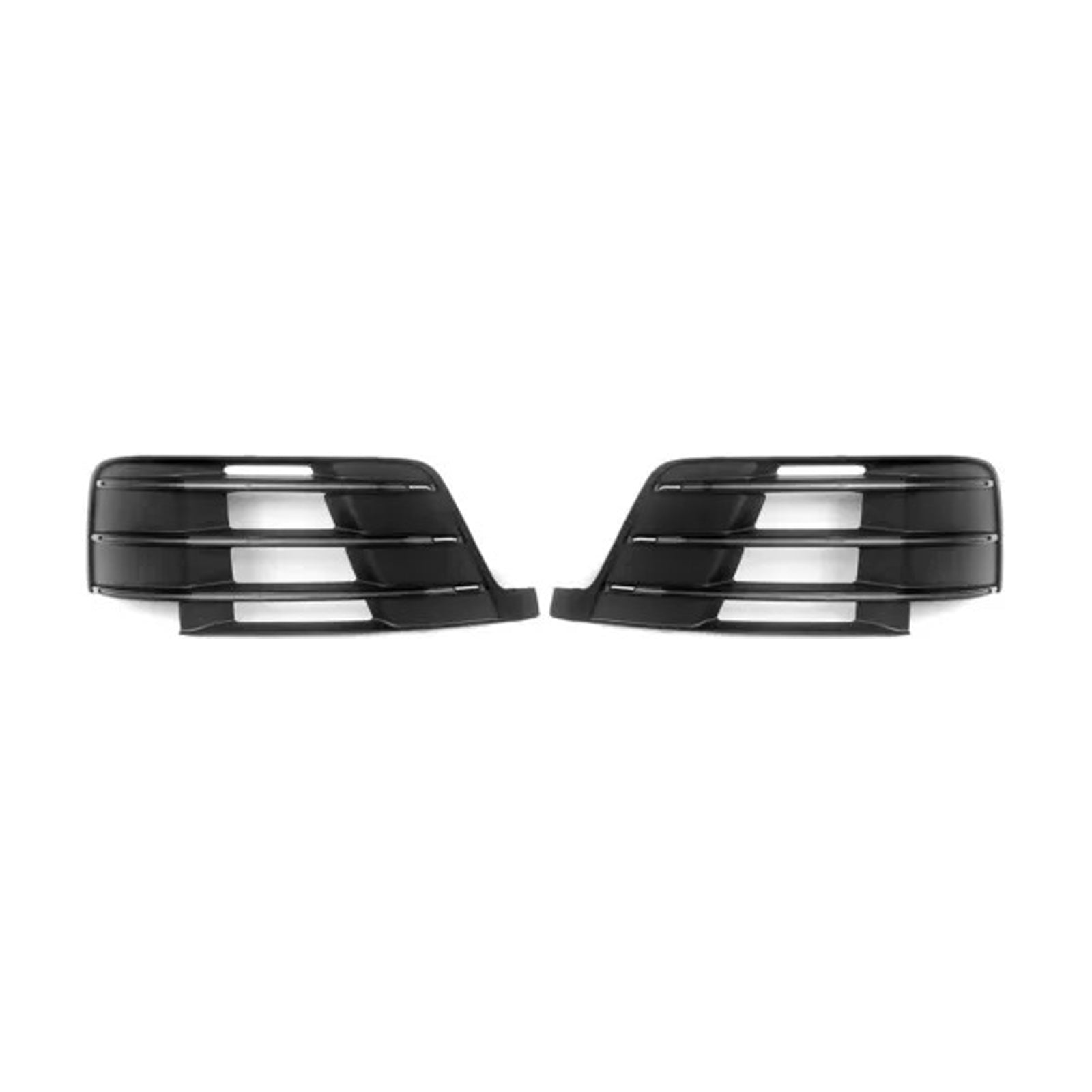 2X Original Car Front Bumper Fog Light Grilles For Audi Q7 S-Line 2016-2019