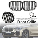 Niergrille met dubbele lamellen, zwart vooraan, passend voor BMW X5 G05 2019-2022 M-Performance-4