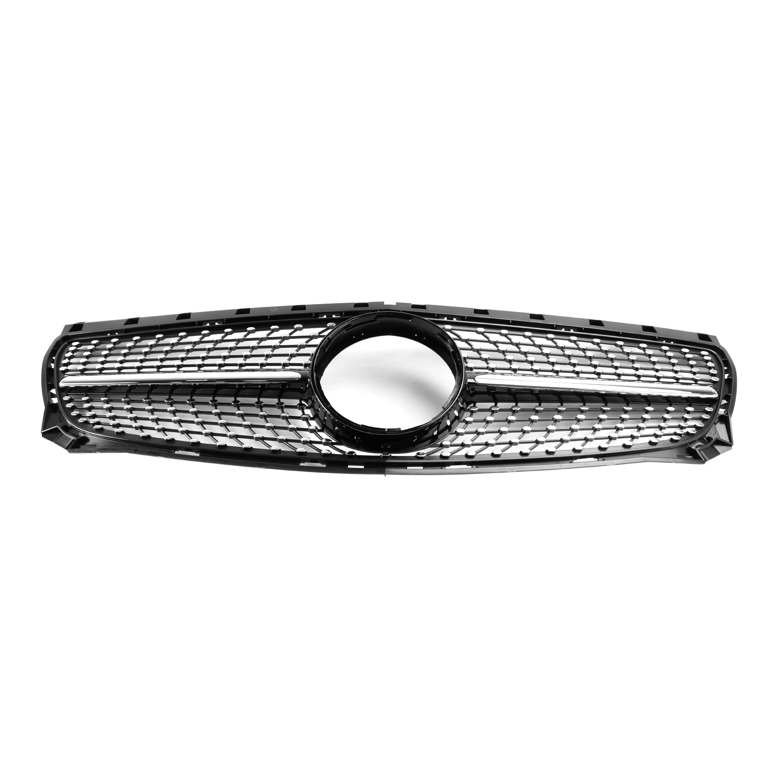 Parrilla delantera cromada negra para radiador Mercedes Benz Clase B W246 2011, 2014, 2022-2023 Pre-Facelift