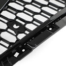 Audi A4/S4 B9 2016-2019 Honeycomb Grill RS4 Style Mesh Hex Grille Replacement Black Grill-10