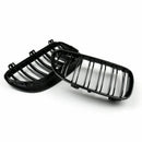 Rejilla frontal negra brillante con doble costilla para BMW E92 E93 LCI 2 puertas 2011-2014-4
