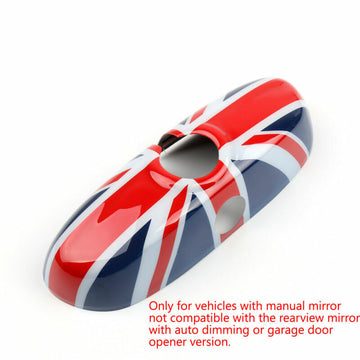 Union Jack Flag Rear View Mirror Cover Housing For BMW MINI Cooper F56 F55 14-21 - 0