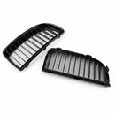 Voorste niergrillroosters L&R Glanzend zwart voor BMW E90 3 Serie Sedan 2005-2008-3