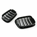 Grade dianteira do capô em preto brilhante compatível com BMW Série 5 E39 2001-2004-3