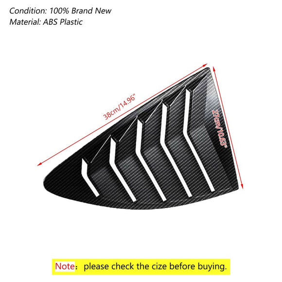 Persienne de fenêtre latérale en carbone pour Scion FRS BRZ Toyota 86 GT86 2013 – 2018