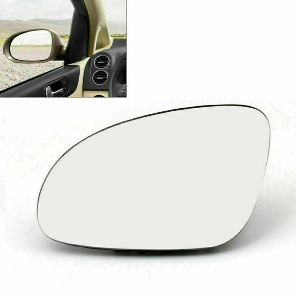 2PC Rückspiegelglas beheizt mit Halter passend für VW Golf GTI Jetta MK5 Passat