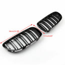 Rejilla frontal negra brillante con doble costilla para BMW E92 E93 LCI 2 puertas 2011-2014-2