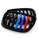 2004-2006 BMW X5 E53 3.0i/4.4i/3.0d/4.8is Front Kidney Grill Gloss Black/M-color Replacement Grille-6