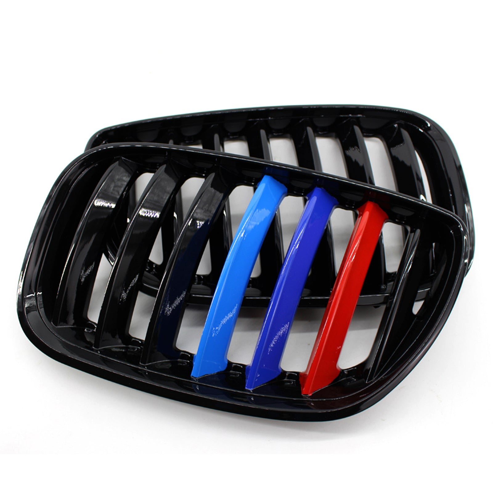 2004-2006 BMW X5 E53 3.0i/4.4i/3.0d/4.8is Front Kidney Grill Gloss Black/M-color Replacement Grille