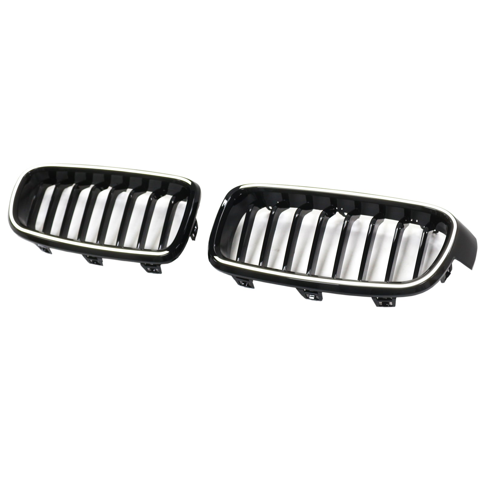 Parrilla delantera tipo riñón en color negro brillante compatible con BMW Serie 3 F30 F31 F35 2012-2019