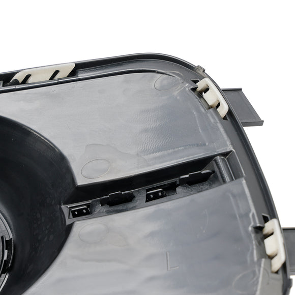 Audi A6 C7 Facelift 2015-2016 W/ACC Hole Pair Front Bumper Lower Light Cover Grille Black Grill