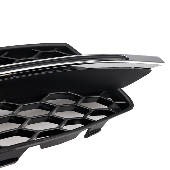 2013-2016 AUDI A3 S-Line 8V Front Lower Bumper Fog Light Cover Grill Honeycomb Black Grill