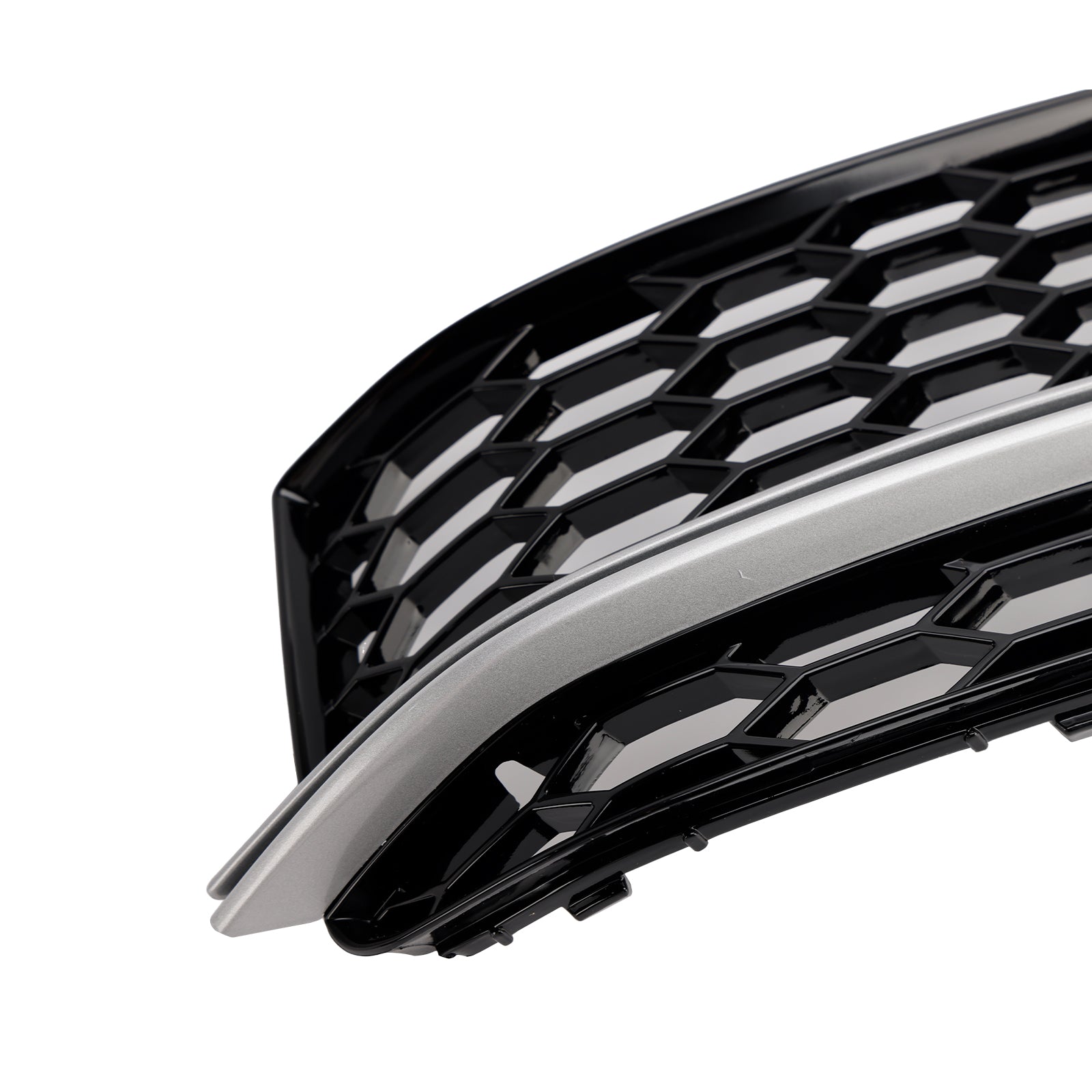 2013-2016 Audi A5 Sline / S5 2PCS Front Fog Lamp Black Grill Honeycomb Replacement Grille