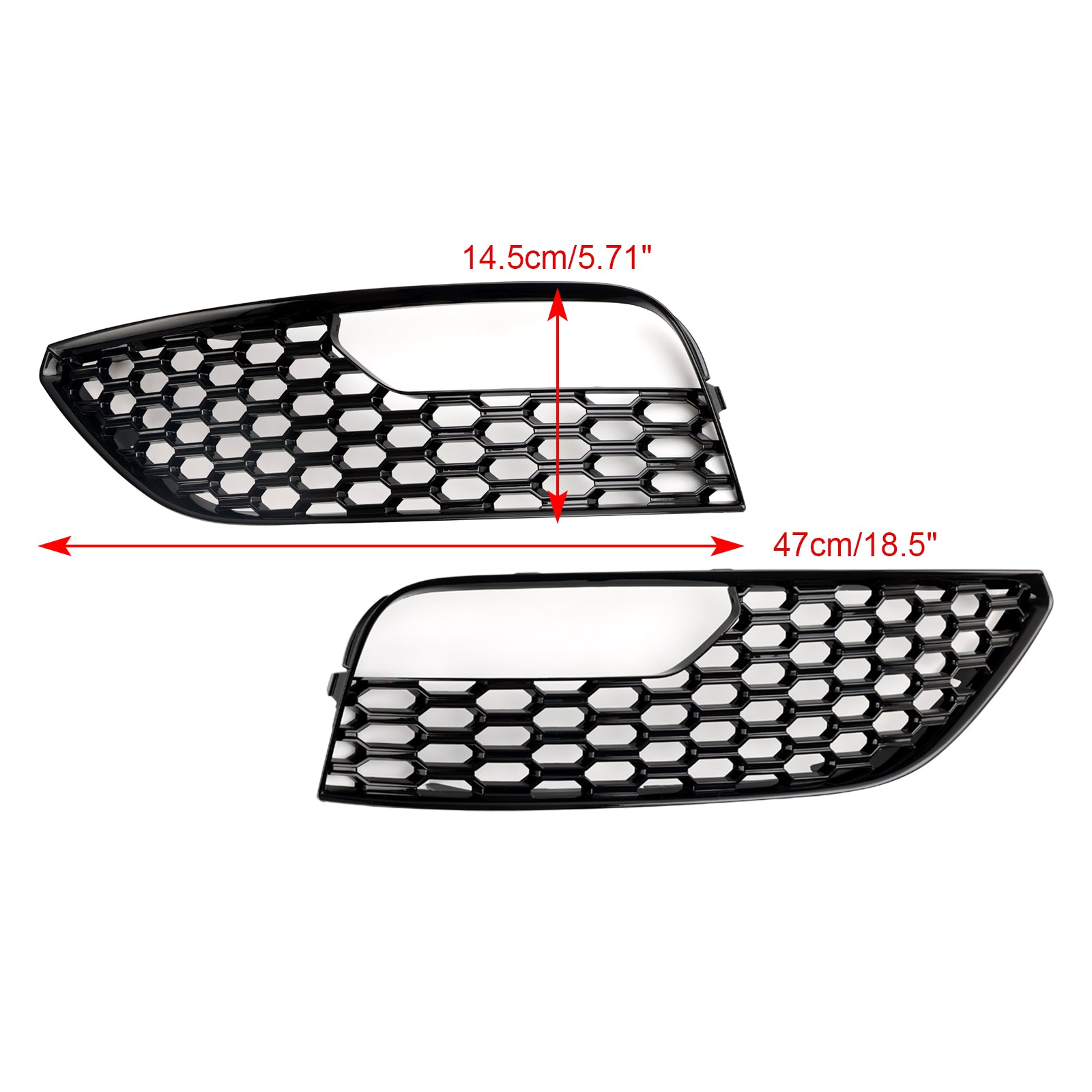 Audi 2012-2016 A3 Version Standard 8V3807681 8V3807682 2 pièces Grille de protection pour phare antibrouillard de pare-chocs avant