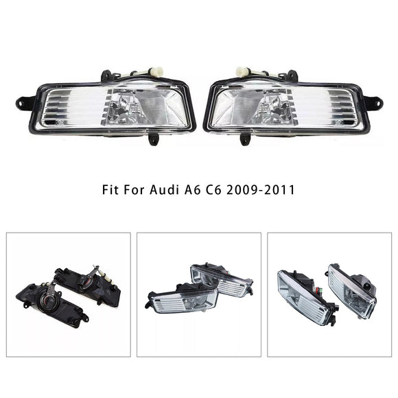 2009-2011 Audi A6 C6 Paire de feux antibrouillard pour pare-chocs avant 4F0941699A 4F0941700A générique
