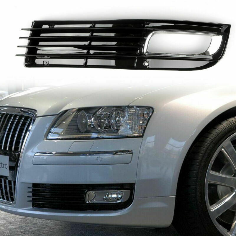 Audi 2008-2010 A8 D3 Parrilla de luz antiniebla para parachoques inferior izquierdo para automóvil con cromado - 0