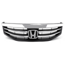 Griglia di ricambio per paraurti anteriore superiore cromata Honda Accord 4 porte 2011-2012 con emblema-10