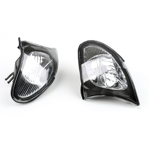 Luces de esquina-transparentes con borde ahumado para BMW E46 Serie 3 4Dr Euro 02-05