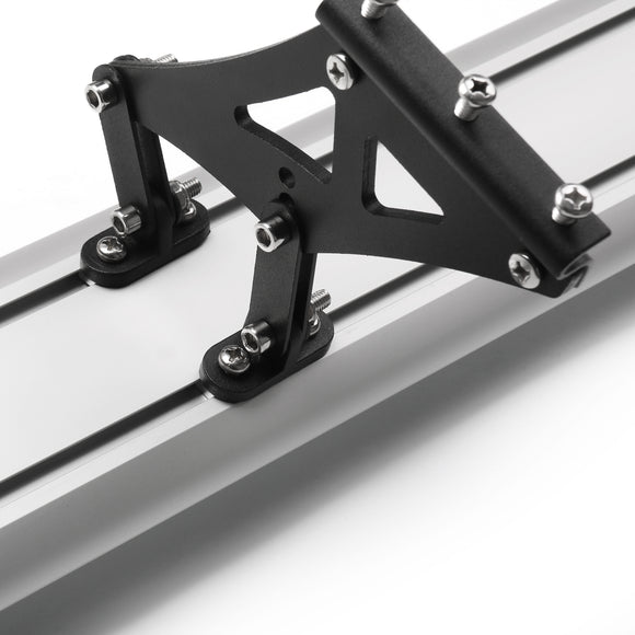 135cm Universal Hatch Adjustable Aluminum GT Rear Trunk Racing Spoiler Wing Silver
