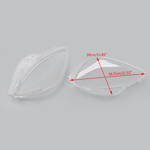 Osłony wymienne soczewek reflektorów &amp; Zestaw uszczelek w kolorze czarnym do Corvette C6 z lat 2005–2013