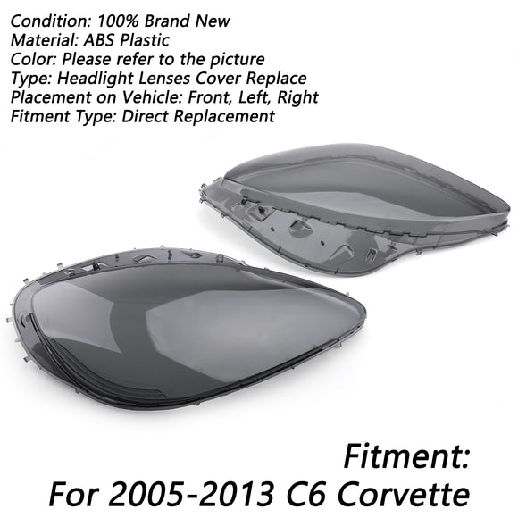 Koplamp Vervanging Lens Driver Passagier L + REPARATIE Rook Past Voor Corvette C6 2005-2013
