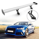 Universal 53 Aluminum Adjustable Trunk GT Rear Racing Spoiler Wing Silver-2